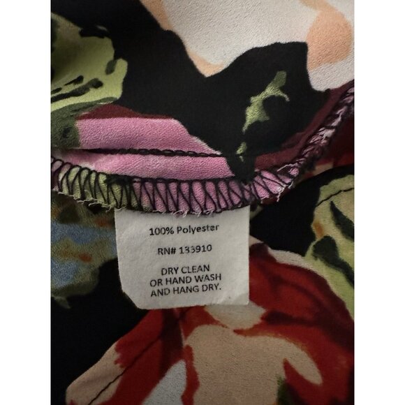 Show Me Your MUMU Kimono Duster Top Cover Up Black Floral Multi Small NEW - Picture 11 of 13